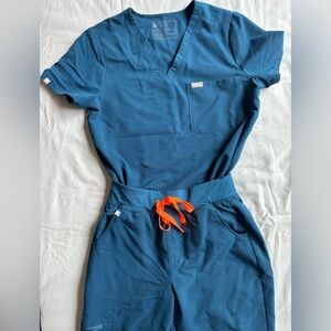 Figs Women's Scrub Set: Deep Reef